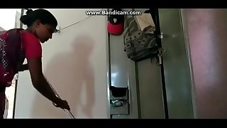 My indian Maid Watched dick flash and cleaned my cum